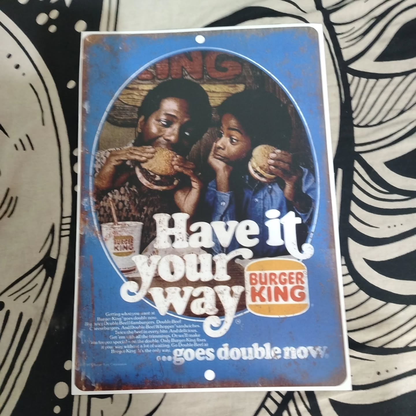 Poster Burger King retro