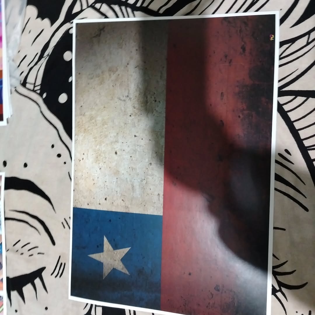 Poster Bandera Chilena